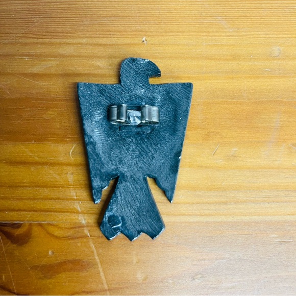 Silver Thunderbird Bird Bolo Tie Southwestern Western Native American Style - Picture 3 of 7